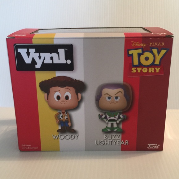 Toy Story ‘Vynl’ Woody + Buzz Lightyear NWT - Picture 2 of 5